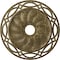 Ekena Millwork Loera Medallion (Canopies up to 6 1/4"), 26 5/8"OD x 4 1/2"ID x 1 3/8"P, Mississippi Mud Crackle CM26LOMMC - alternate 1